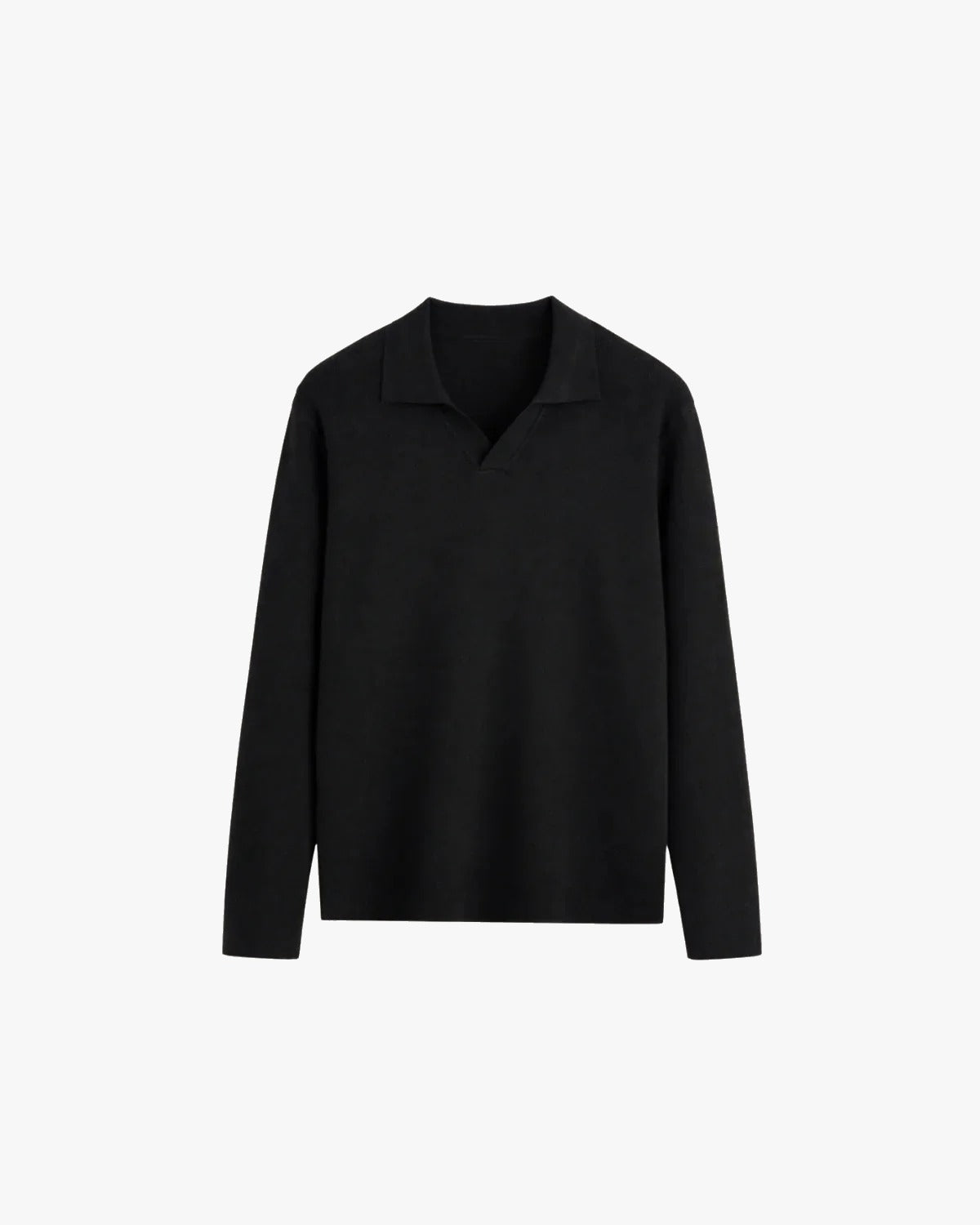 VALERO KNITTED POLO | BLACK