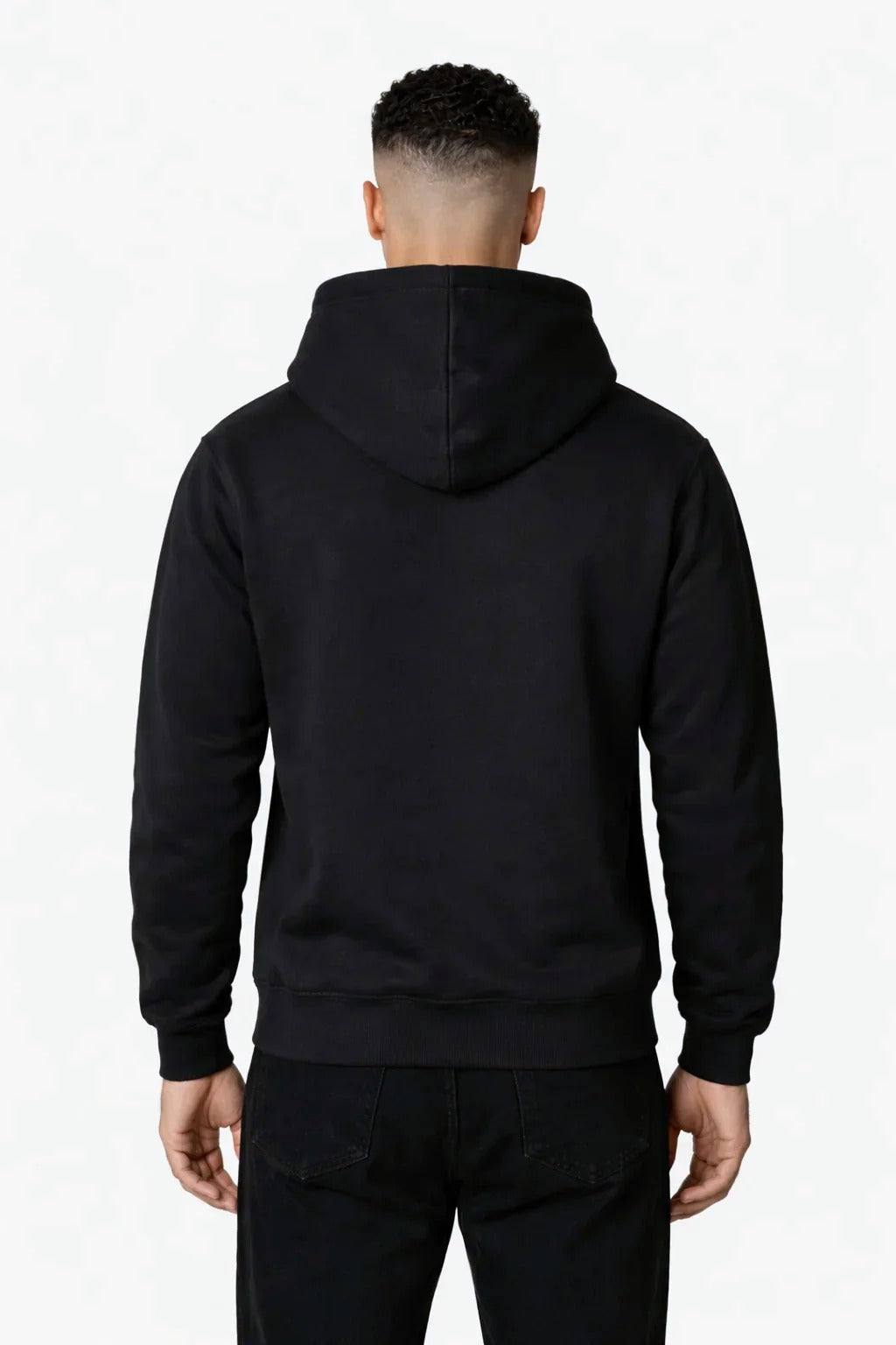 RK BLANK HOODIE BLACK OVERSIZED