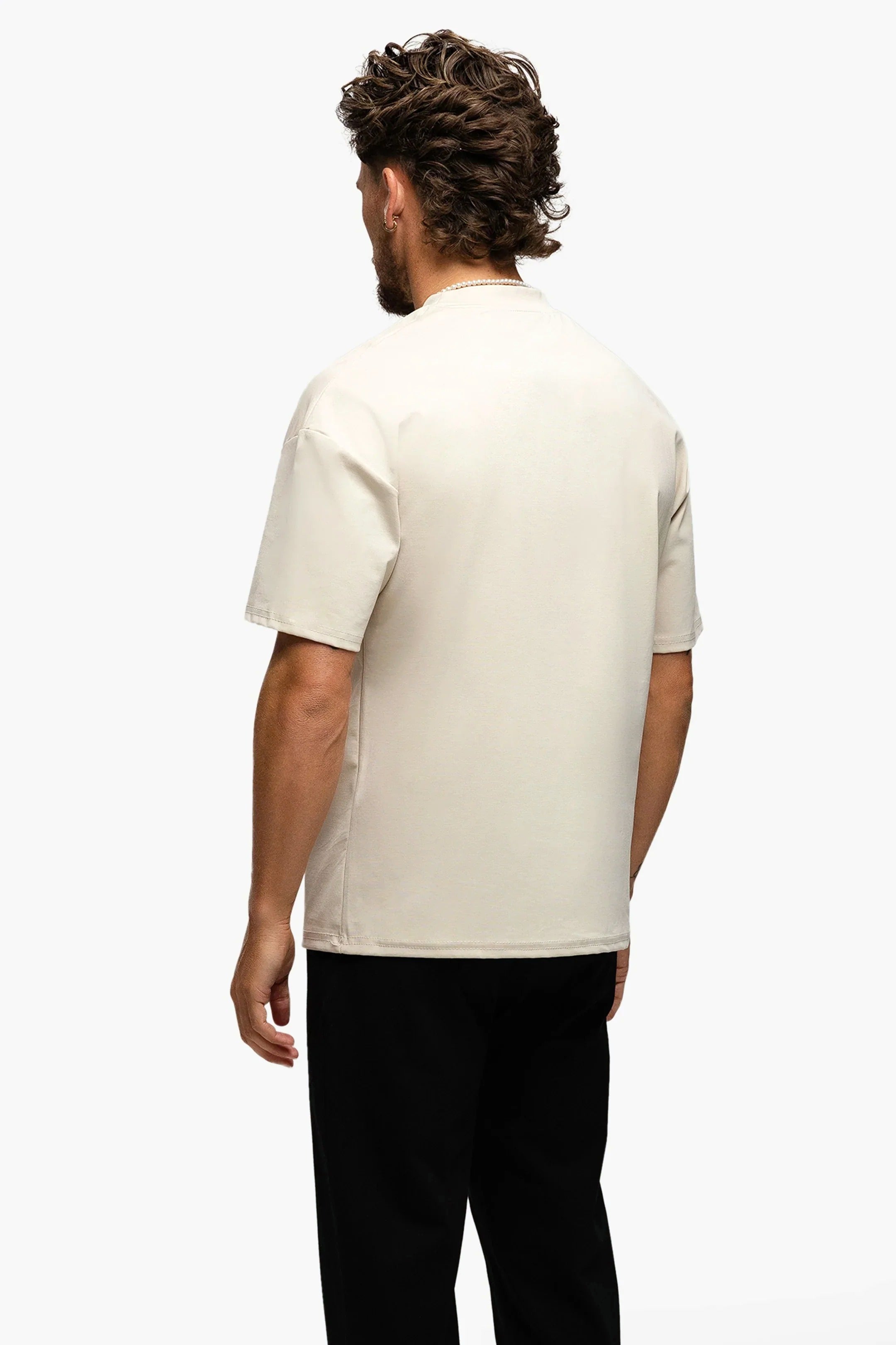Luxury Shiny Creme T-Shirt