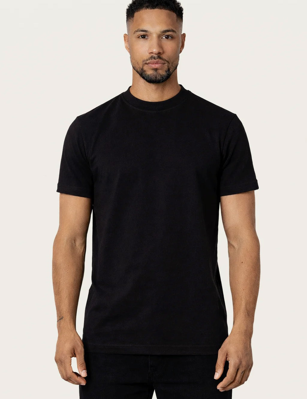 RK BLANK TEE BLACK SLIMFIT