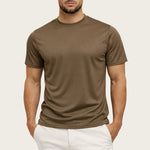 SHINY ESSENTIAL SHIRT DARK SAND