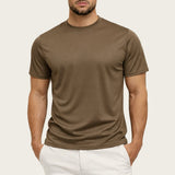 SHINY ESSENTIAL SHIRT DARK SAND