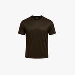 SHINY ESSENTIAL SHIRT DEEP BROWN