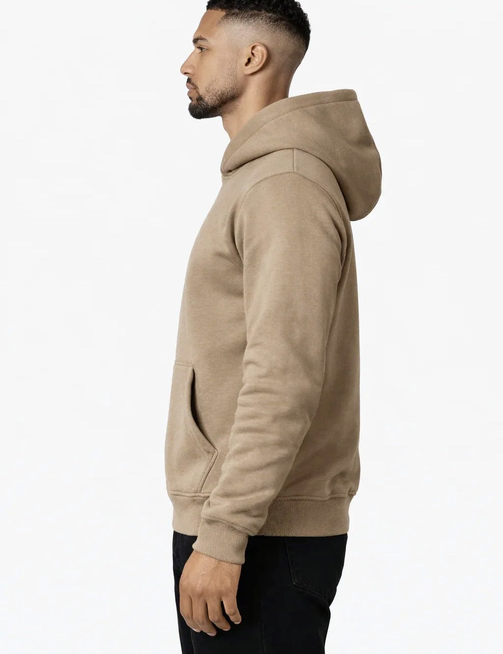 RK Blank Hoodie Brown Oversized
