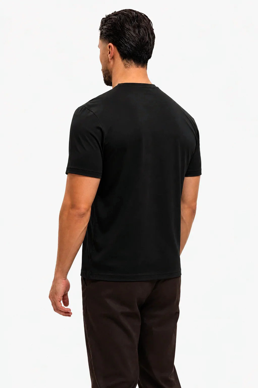 Luxury Shiny Black T-Shirt