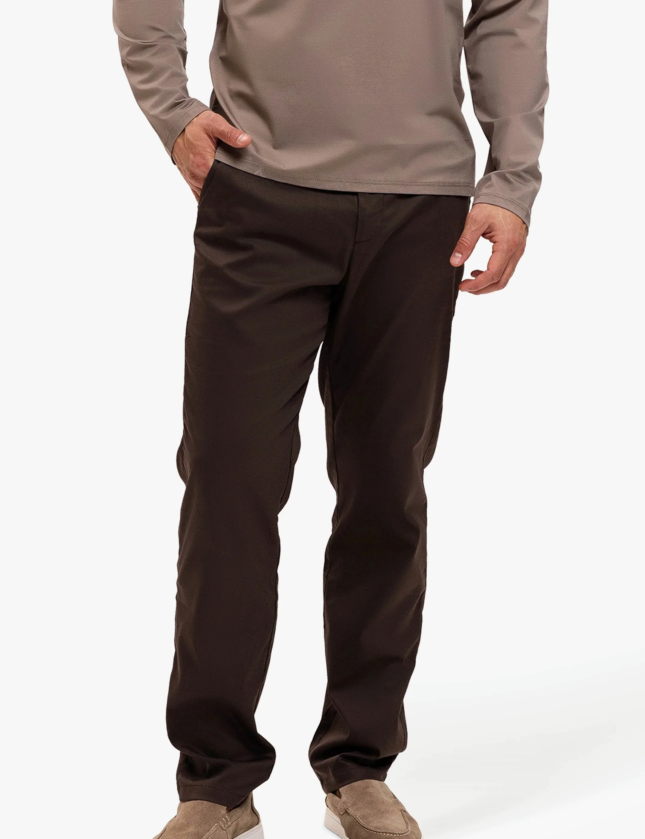 Core Straight Pants Brown