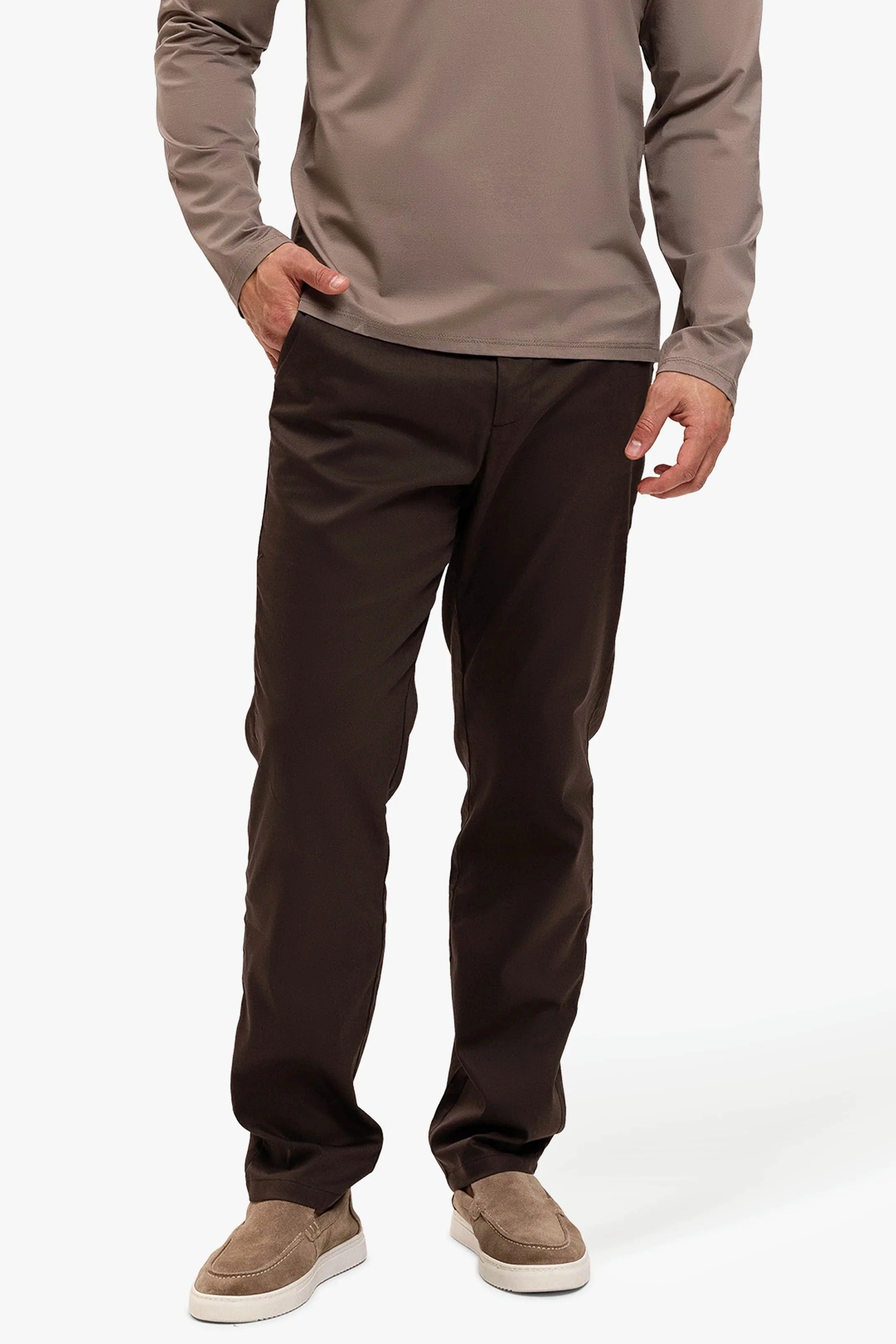 Core Straight Pants Brown