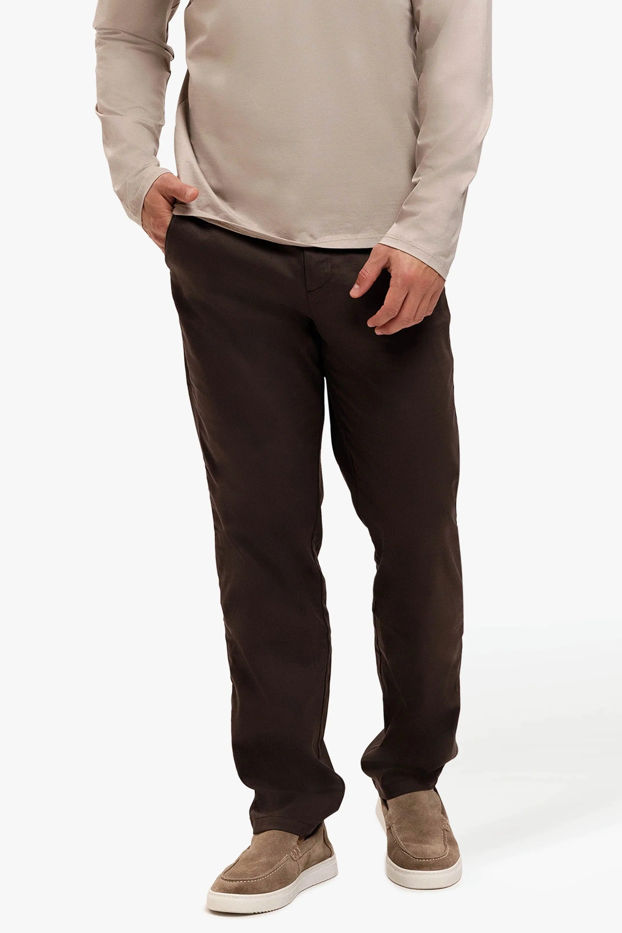 Core Straight Pants Brown
