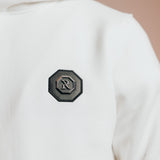 BADGE HOODIE CREME