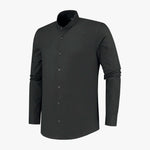 richesse mandarin shirt black