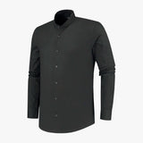 richesse mandarin shirt black