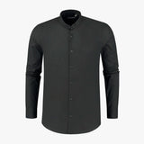 richesse mandarin shirt black