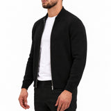 RIVAS HEAVY ZIPPER VEST BLACK - studio zijkant