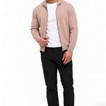 RIVAS HEAVY ZIPPER VEST CREME - studio full-body