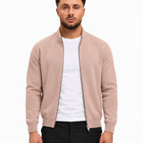 RIVAS HEAVY ZIPPER VEST CREME - studio voorkant