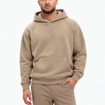 RK Blank Hoodie Brown Oversized - voorkant