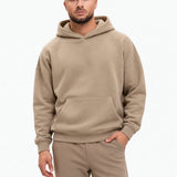 RK Blank Hoodie Brown Oversized - voorkant