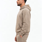 RK Blank Hoodie Brown Oversized - zijkant