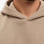 RK Blank Hoodie Brown Oversized - detail