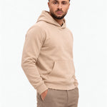 RK Blank Hoodie Brown Regular Fit - schuin