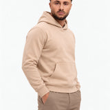 RK Blank Hoodie Brown Regular Fit - schuin