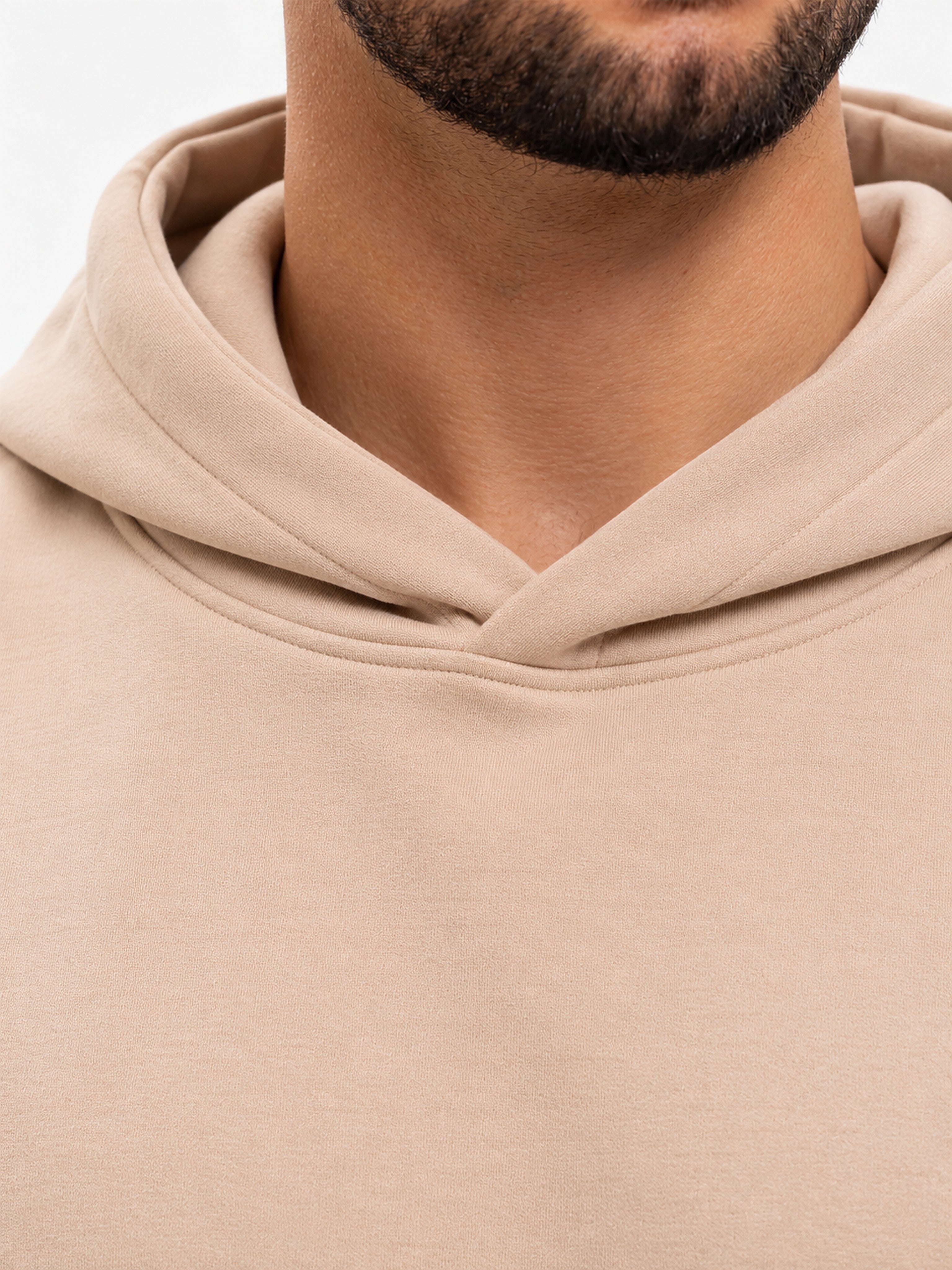 RK Blank Hoodie Brown Regular Fit - detail
