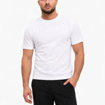 RK Blank Tee White Slimfit - voorkant