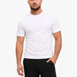 RK Blank Tee White Slimfit - voorkant