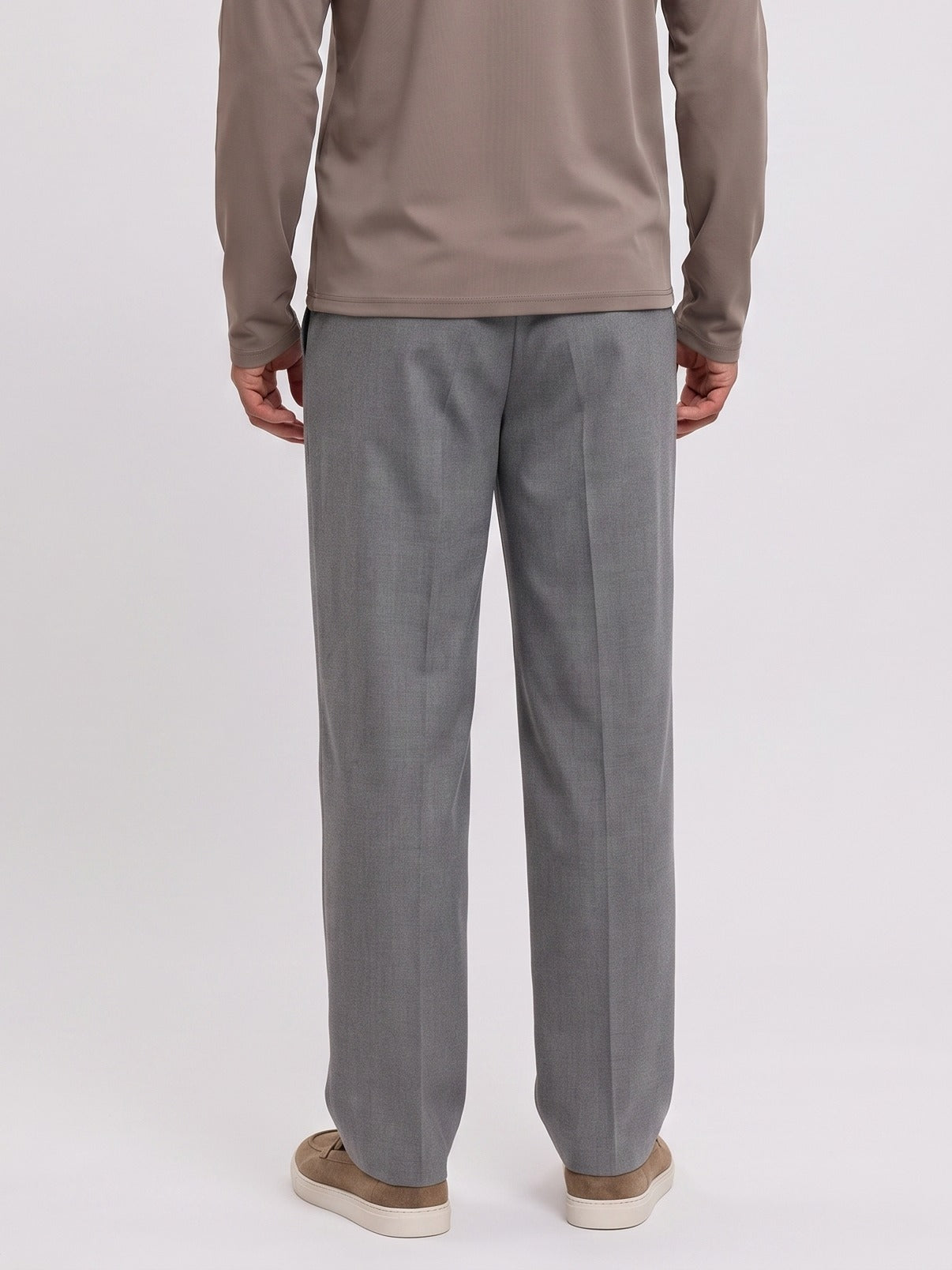 Romeo Straight Pants Grey - achter