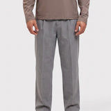 Romeo Straight Pants Grey - voor