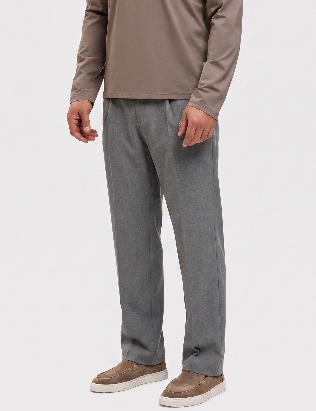 Romeo Straight Pants Grey - zij