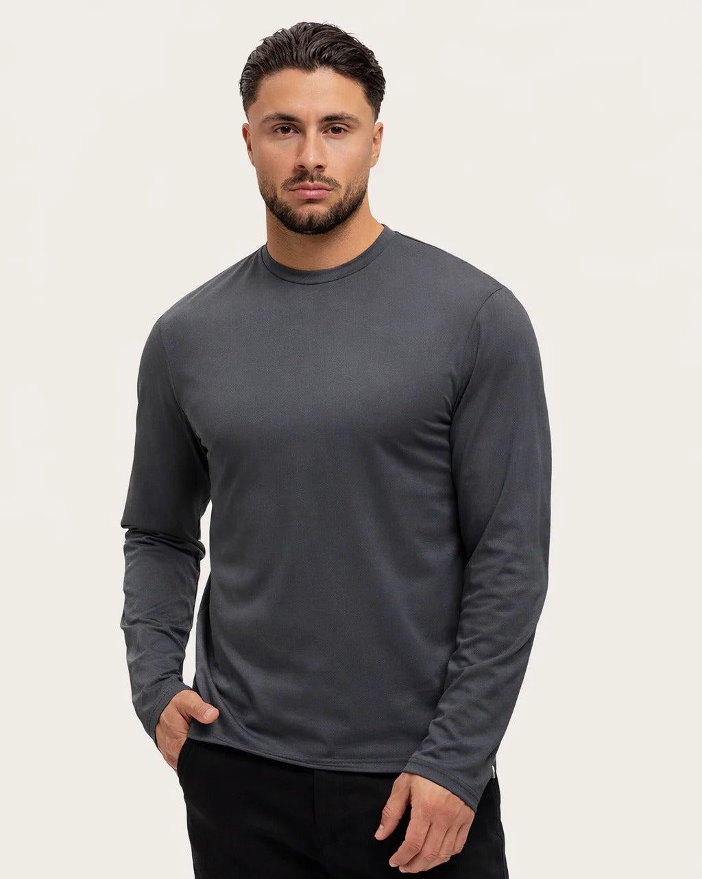 SHINY ESSENTIAL LONGSLEEVE GREY