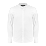 Mao Shirt Weiß Long