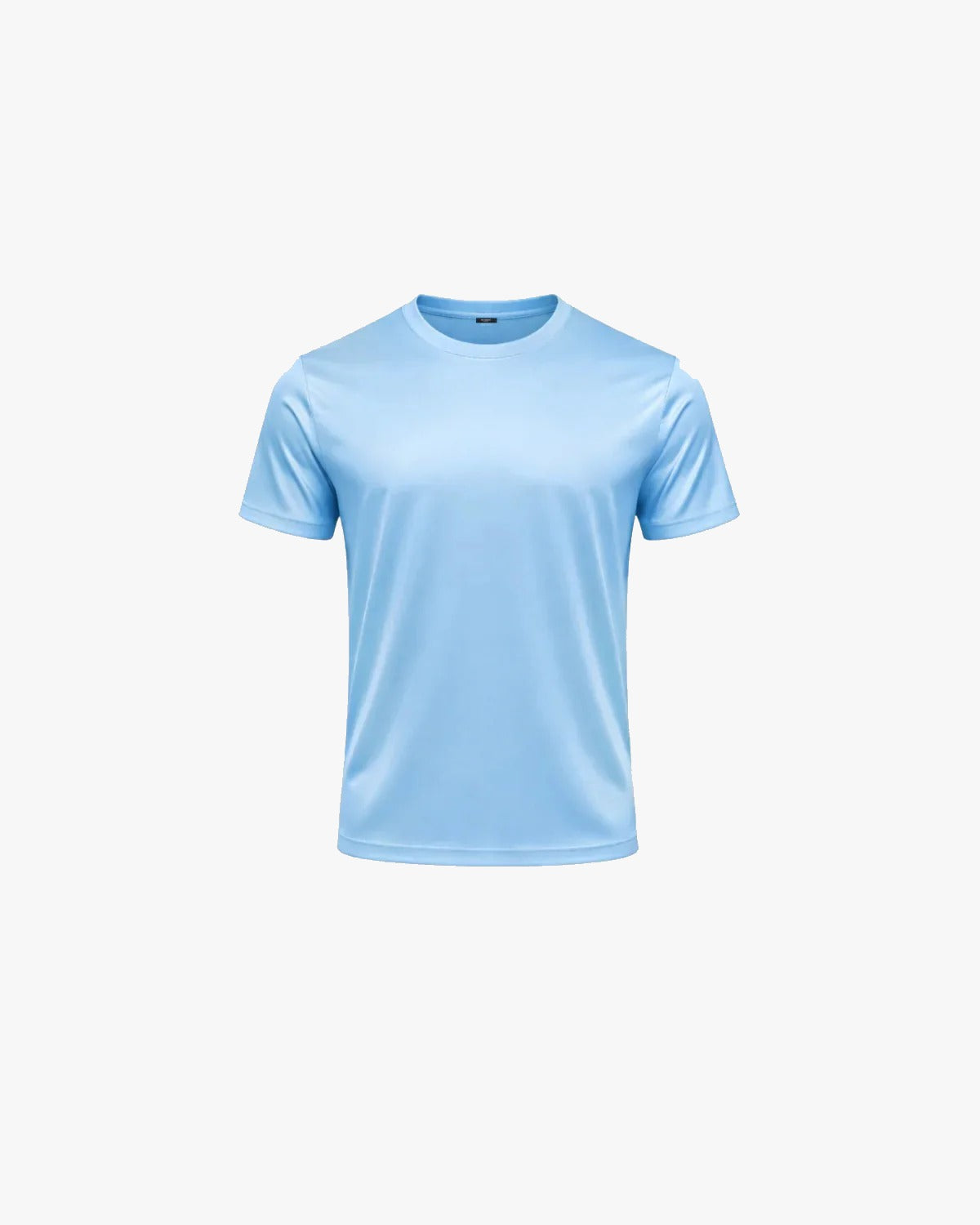 shiny essential shirt sky blue