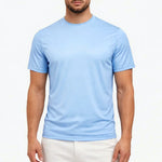 shiny essential shirt sky blue