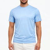 shiny essential shirt sky blue