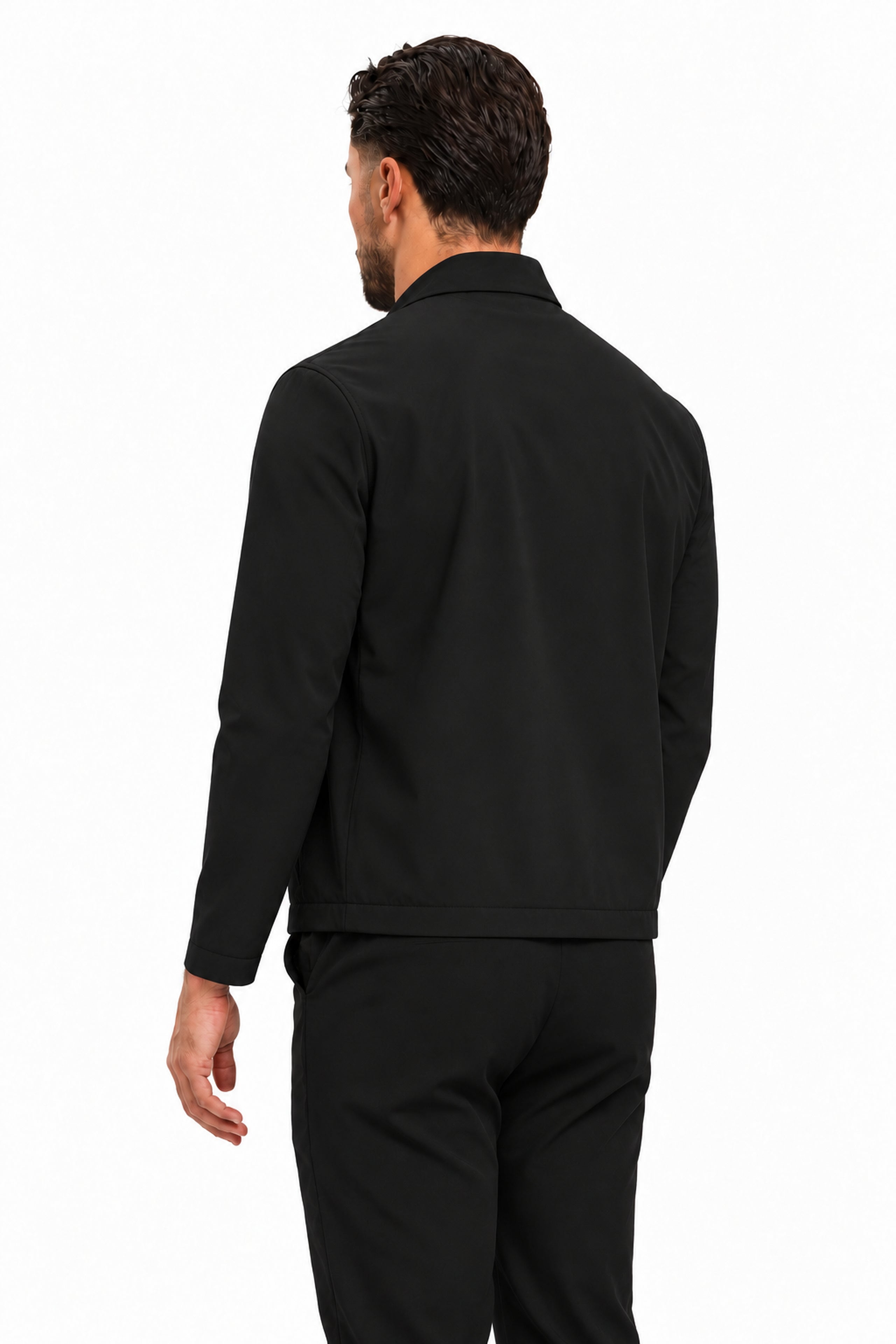 Tech Suit Black - studio achterkant