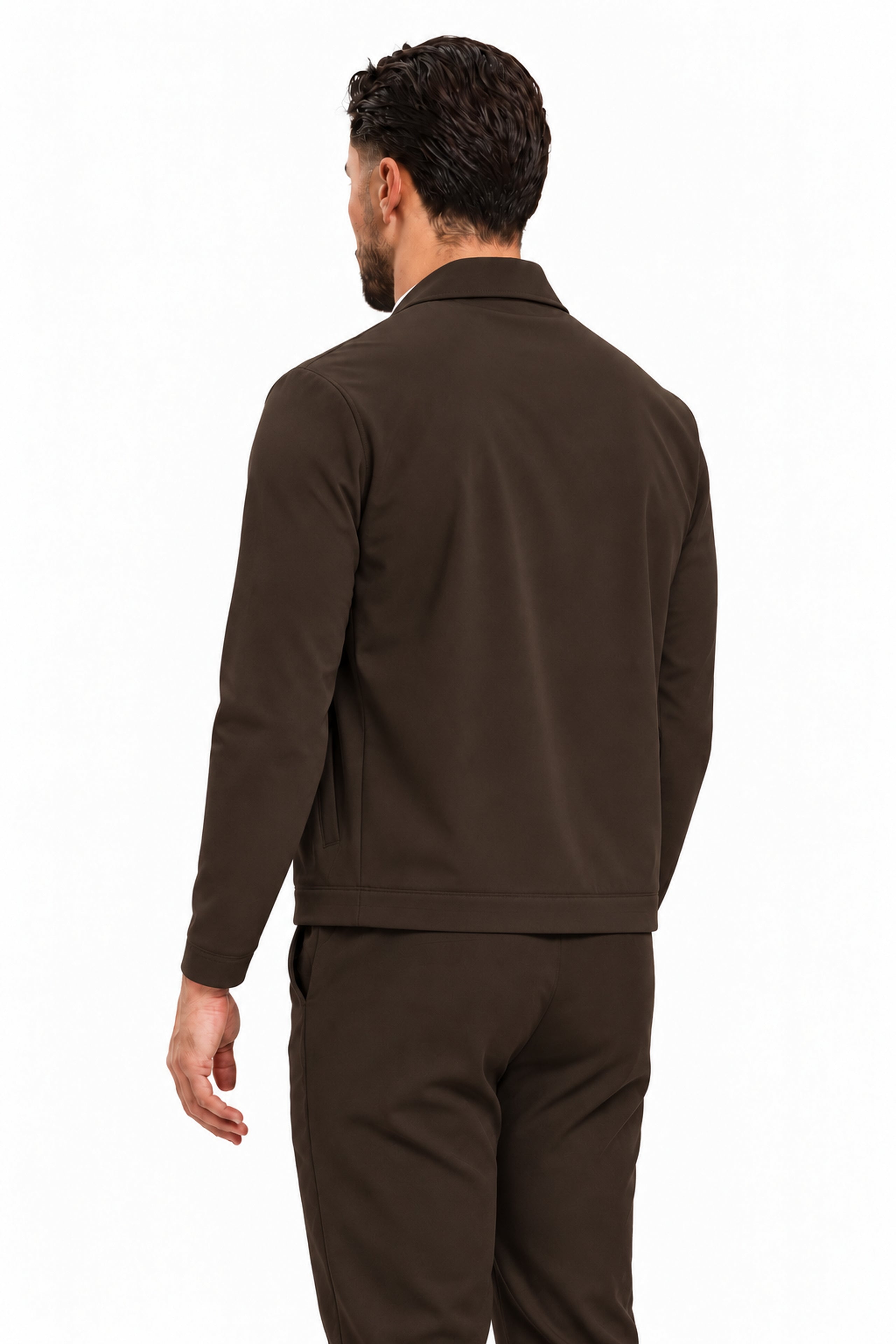 TECH SUIT BROWN - studio achterkant