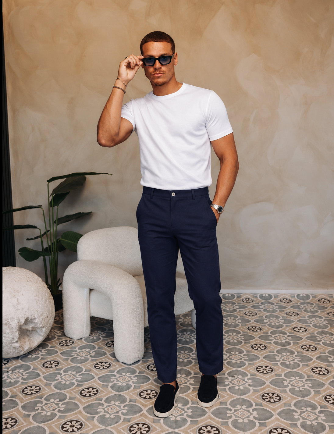 VALENCIA PANTS | NAVY — lifestylefoto