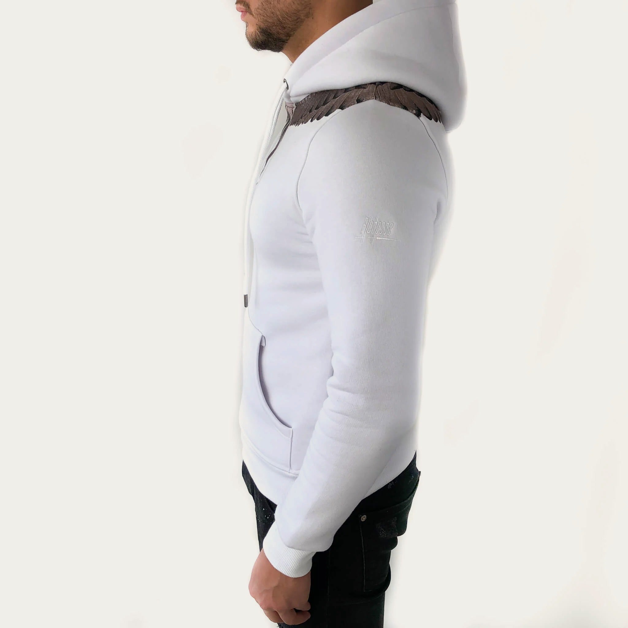 WINGED HOODIE WHITE