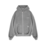 Zipper Hoodie Tracksuit Gray